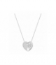 Collier et pendentif Chaîne Métal Rhodié Argenté C