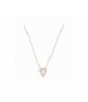 Collier et pendentif en Métal Plaqué Doré Rose Fem