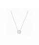 Collier et pendentif en Métal Rhodié Argenté Femme